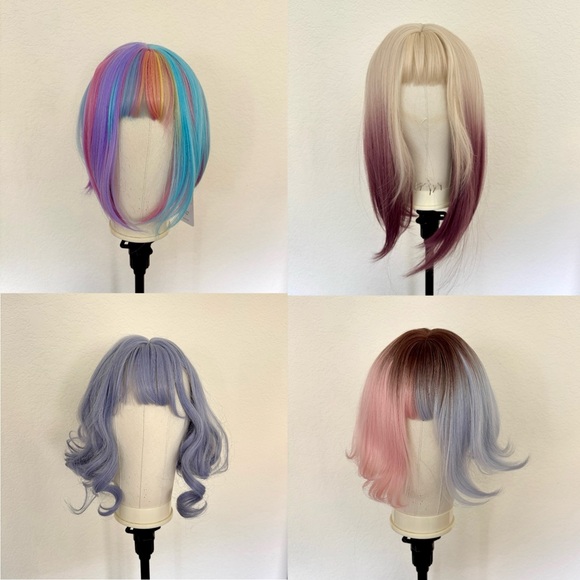 NEW Cosplay short bob wig lot - Picture 1 of 12